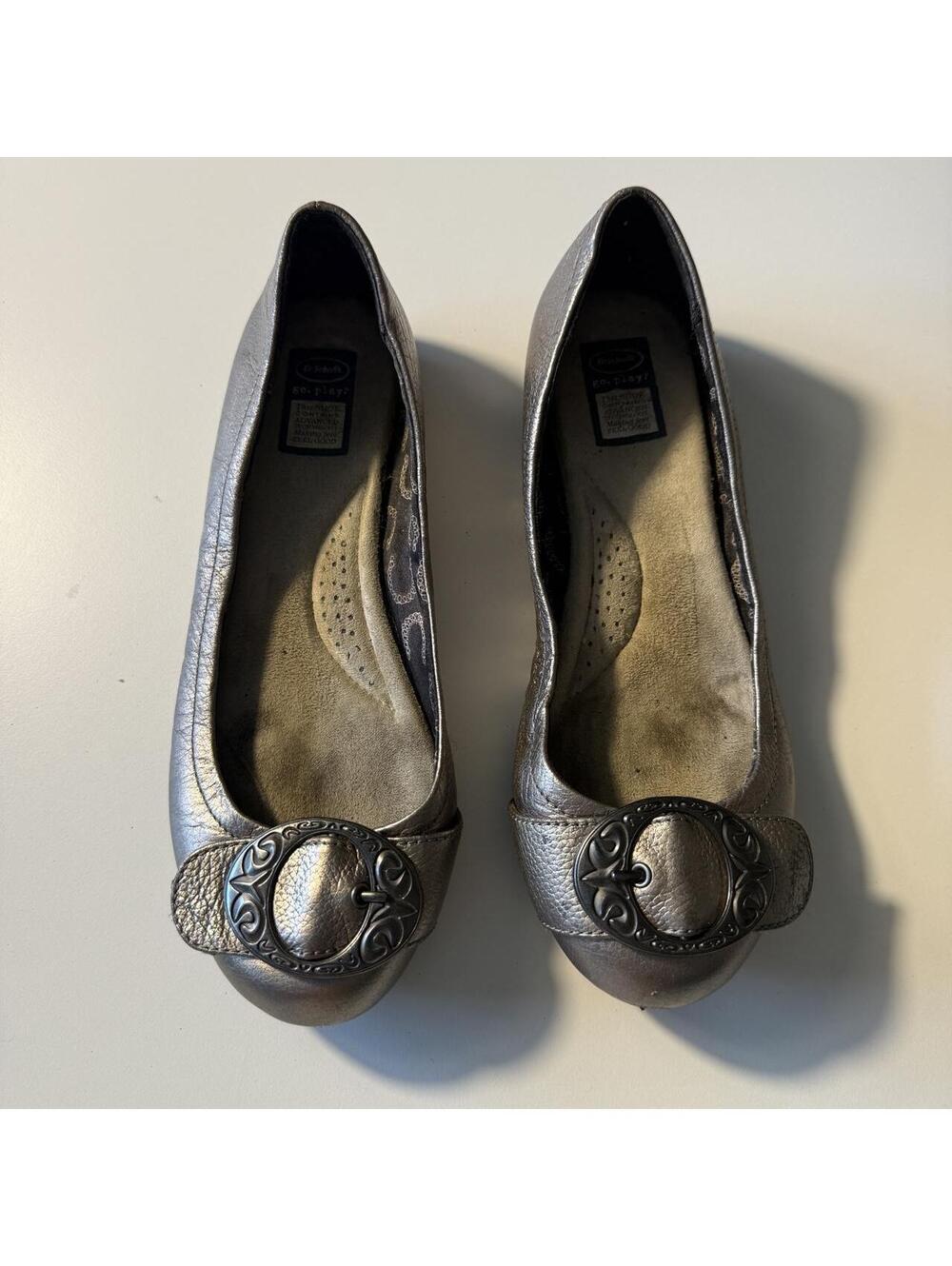 Dr. Scholl's Silver Ballet Flats